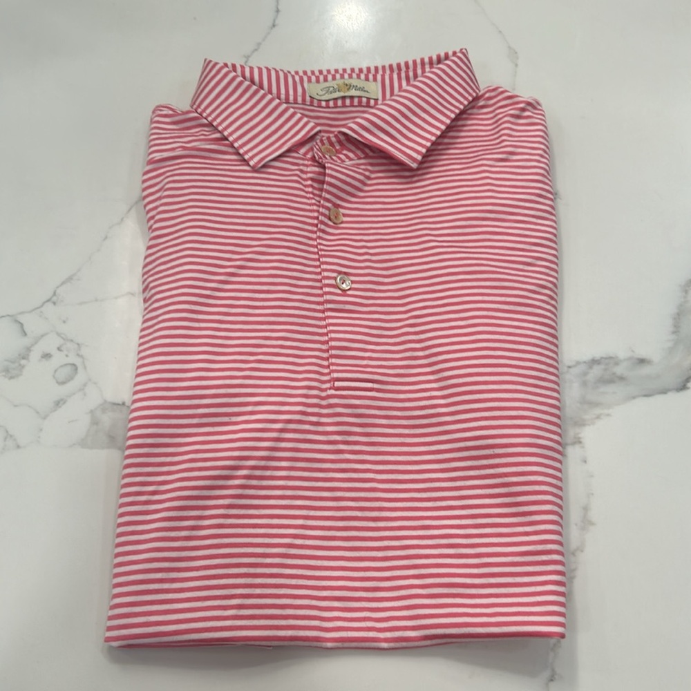 Peter Millar Hales Performance Jersey Striped‎ Polo. Size XL (798K) - Picture 2 of 11